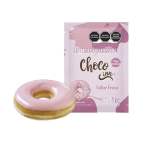 Coberturas para dona Choco-inn (Fresa, vainilla, maple y chocolate)