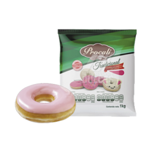 Coberturas para dona Procali (Fresa, vainilla y chocolate)